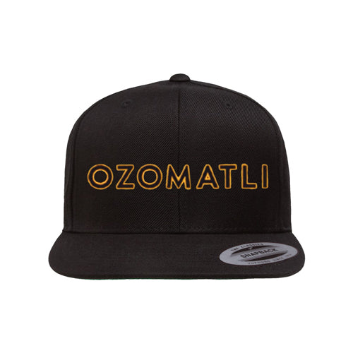 Black & Orange Ozo Snapback image 0